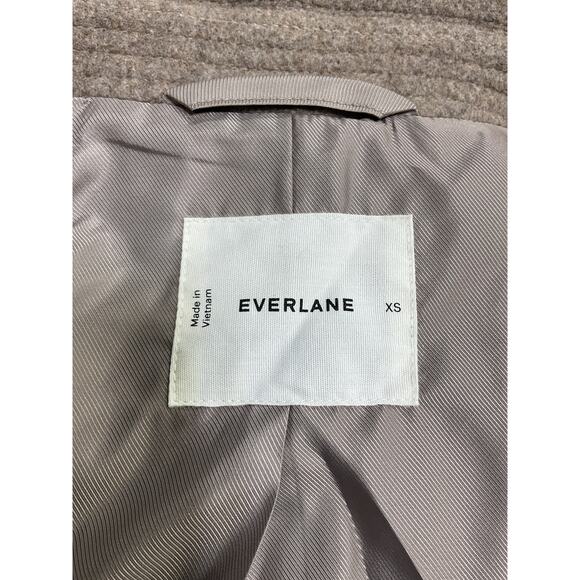 Everlane The Double-Breasted Tan Wool Coat Size XS - Picture 4 of 5